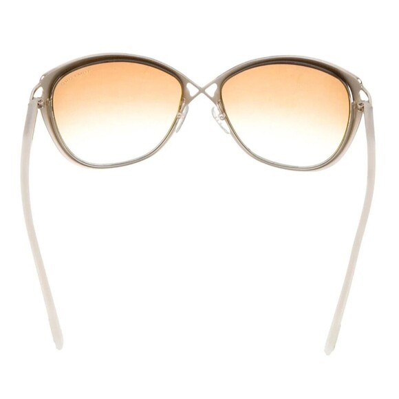 DESIGNER TOM FORD IVORY ACETATE GRADIENT OVERSIZE SUNGLASSES - Picture 7 of 10